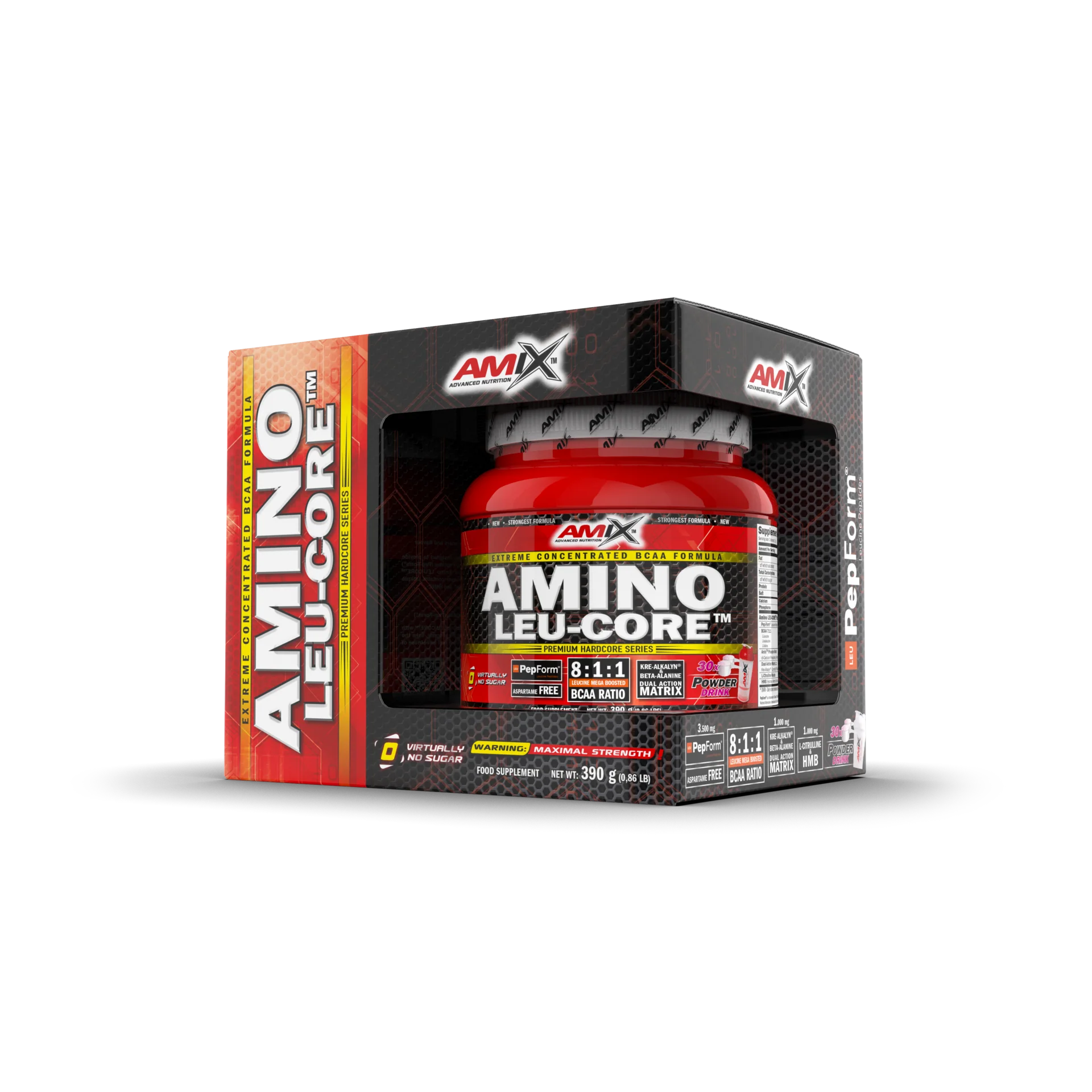 Aminoácidos Leu-Core 8:1:1 390 g Arándanos – Amix™