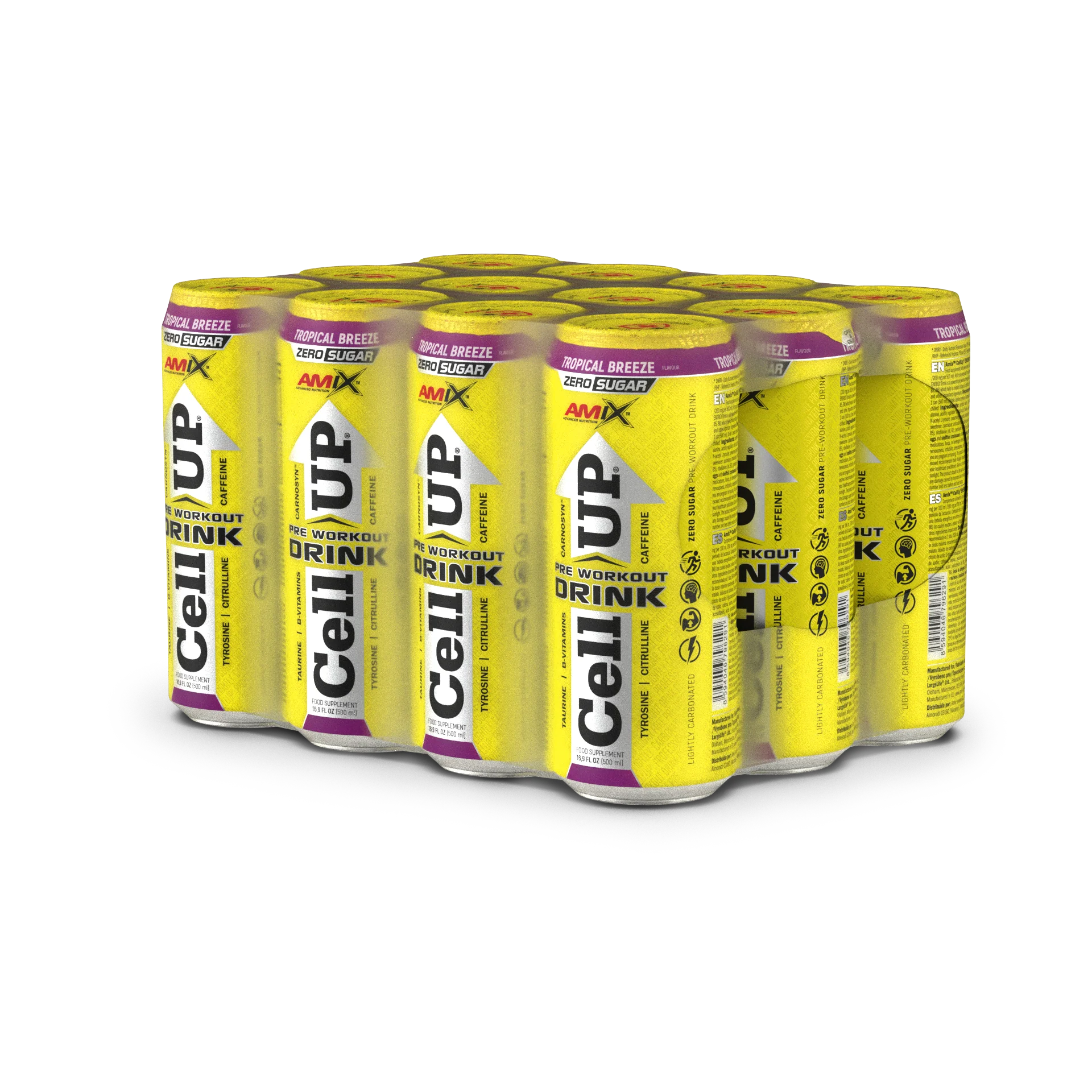 Pre-entreno CellUp Energy Drink 500ml – Amix Pro® - Image 6