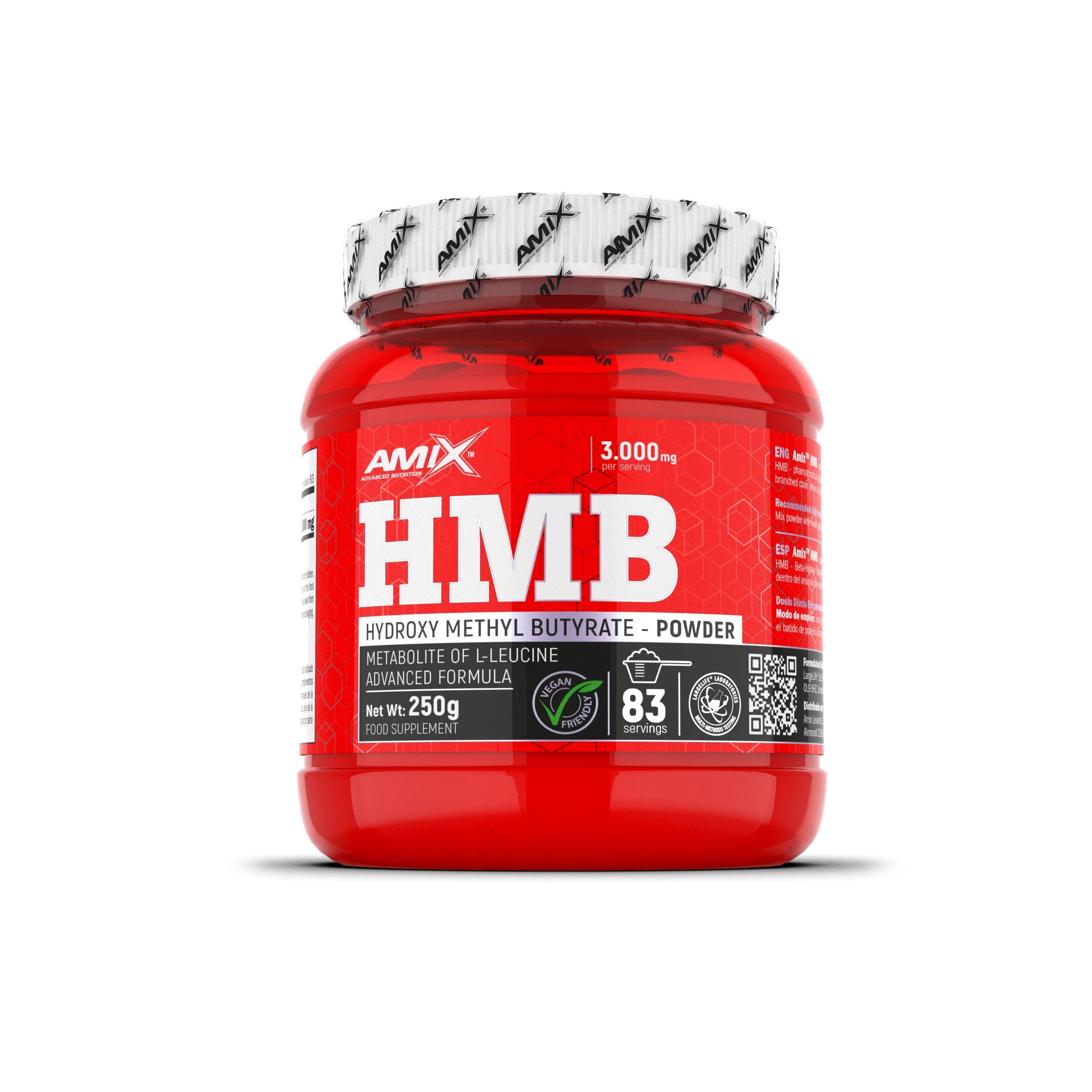 HMB (beta-hidroxi beta-metilbutirato) 250 gr – Amix™