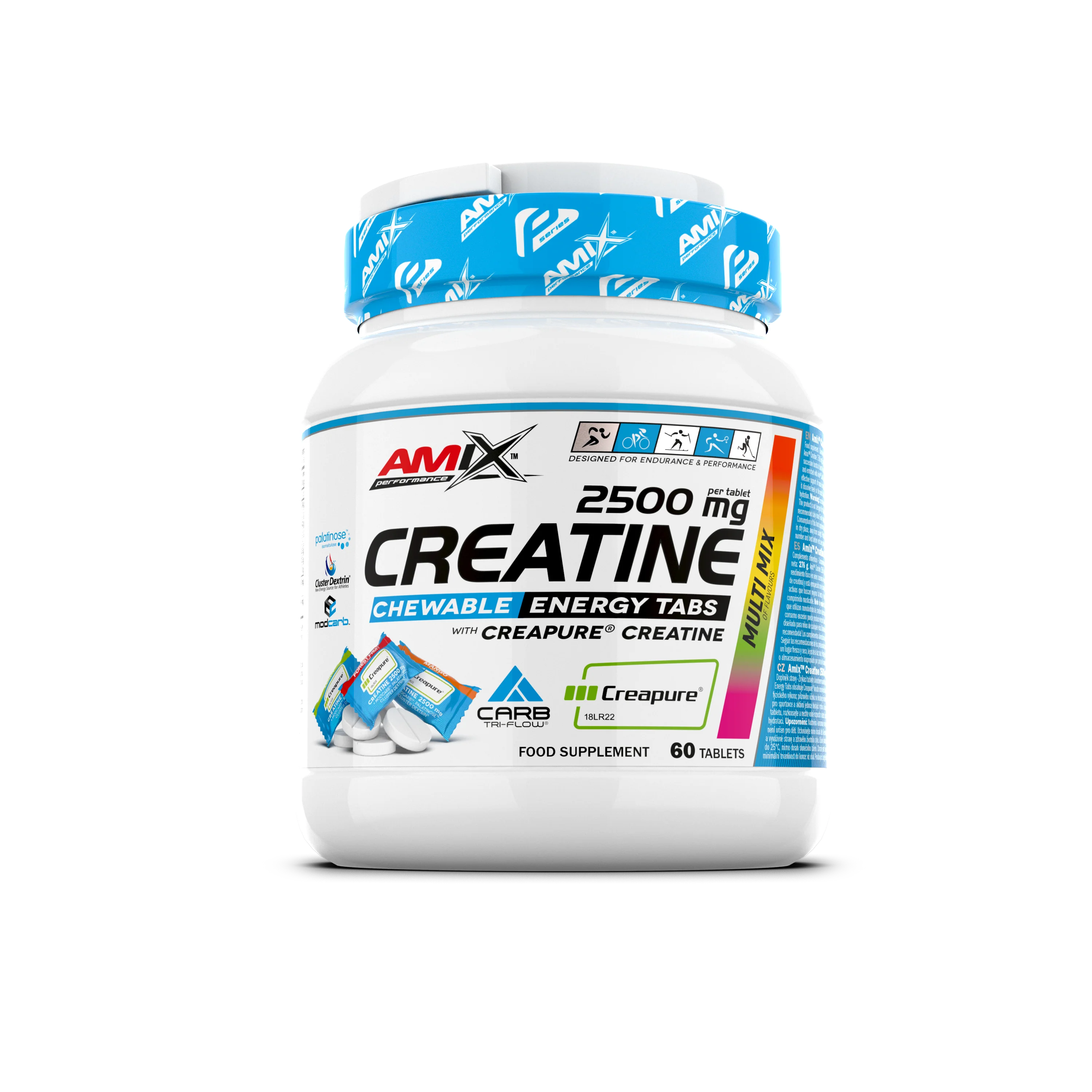 Creatina Creapure en Formato Masticable 60 Tabl - Amix Performance