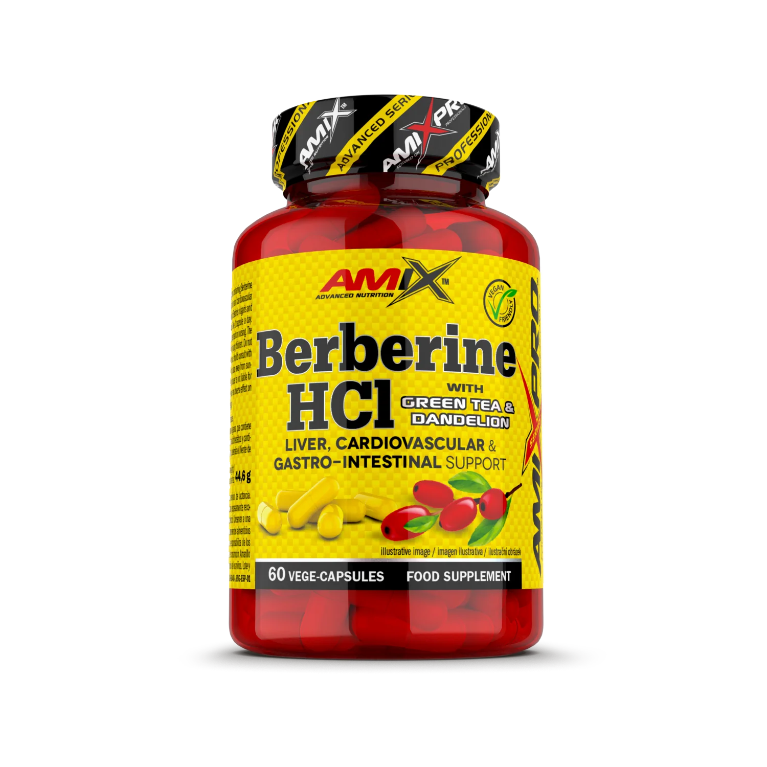Berberina HCl con Té Verde y Diente de León 60 caps - Amix Pro®