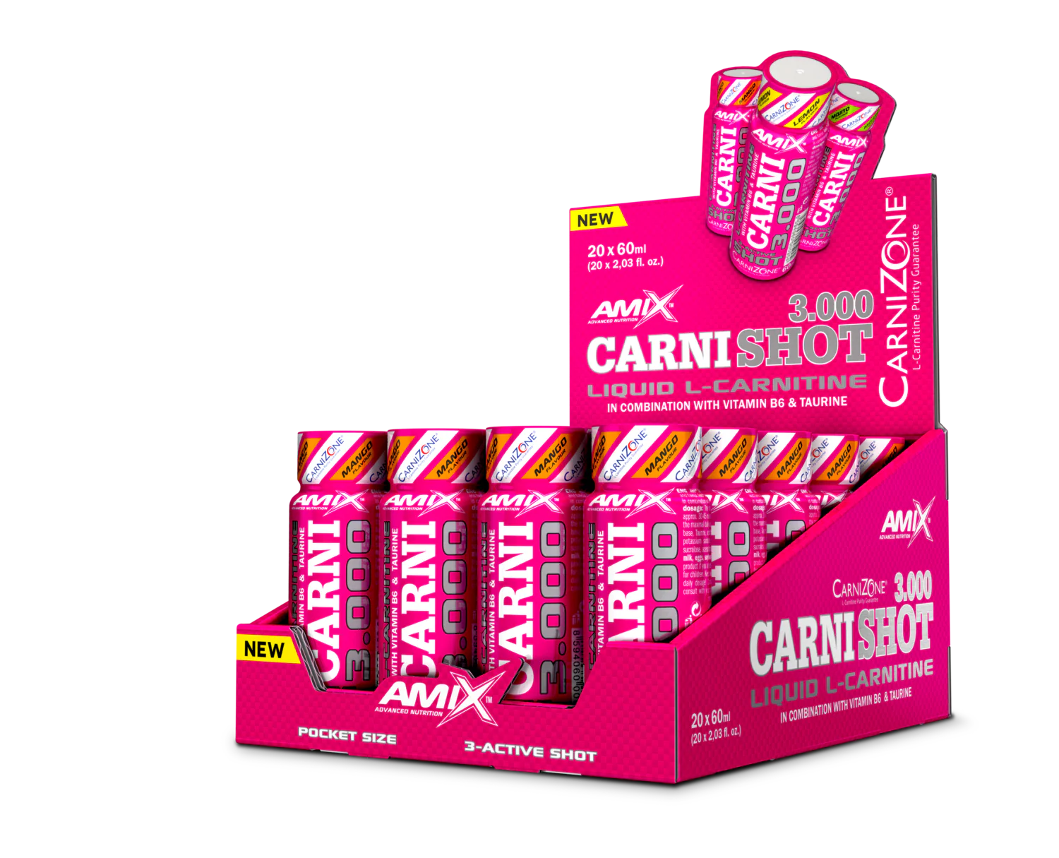 L-Carnitina líquida Carnishot 3000 – Amix™ - Image 3