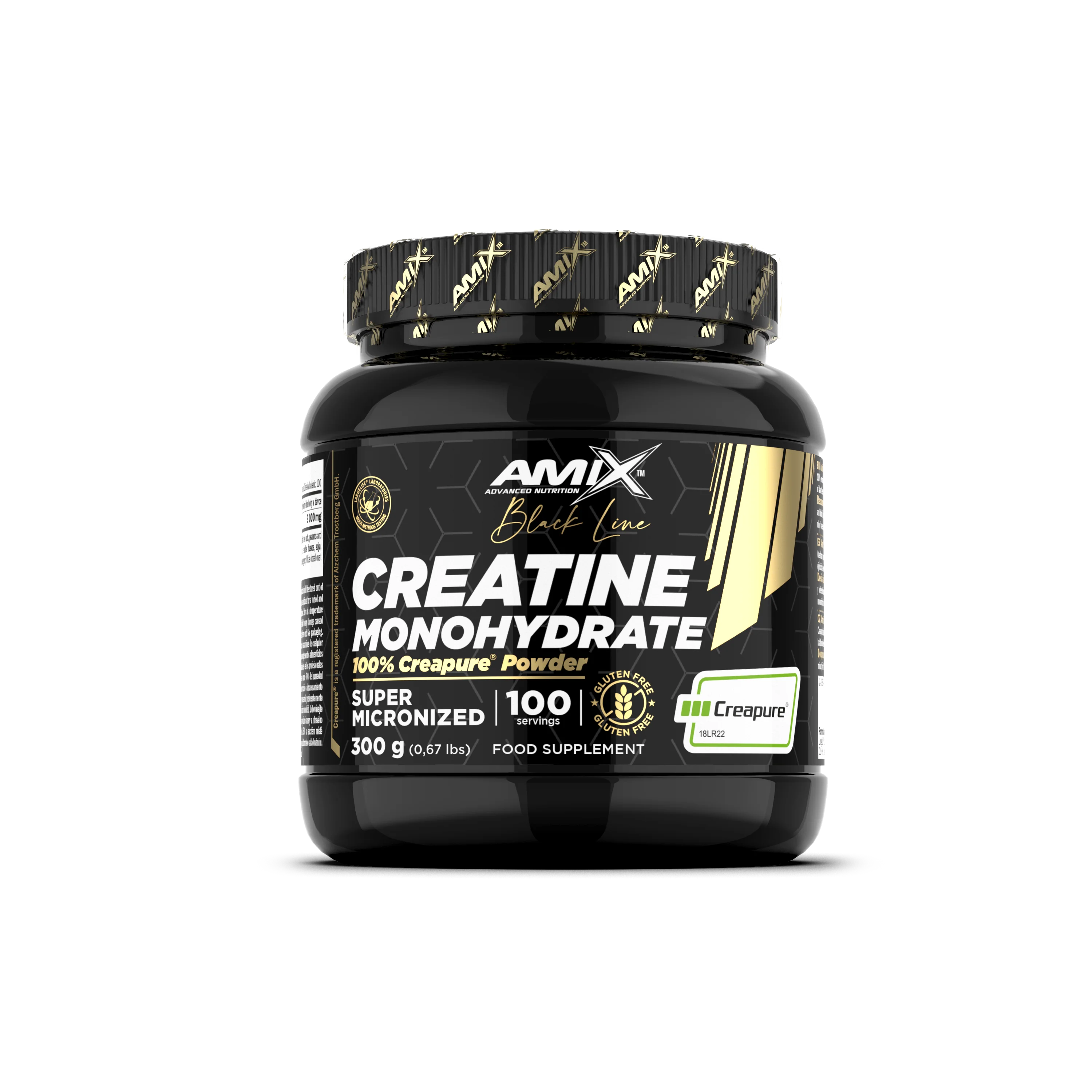 Creatina Monohidrato Creapure 300gr - Black Line