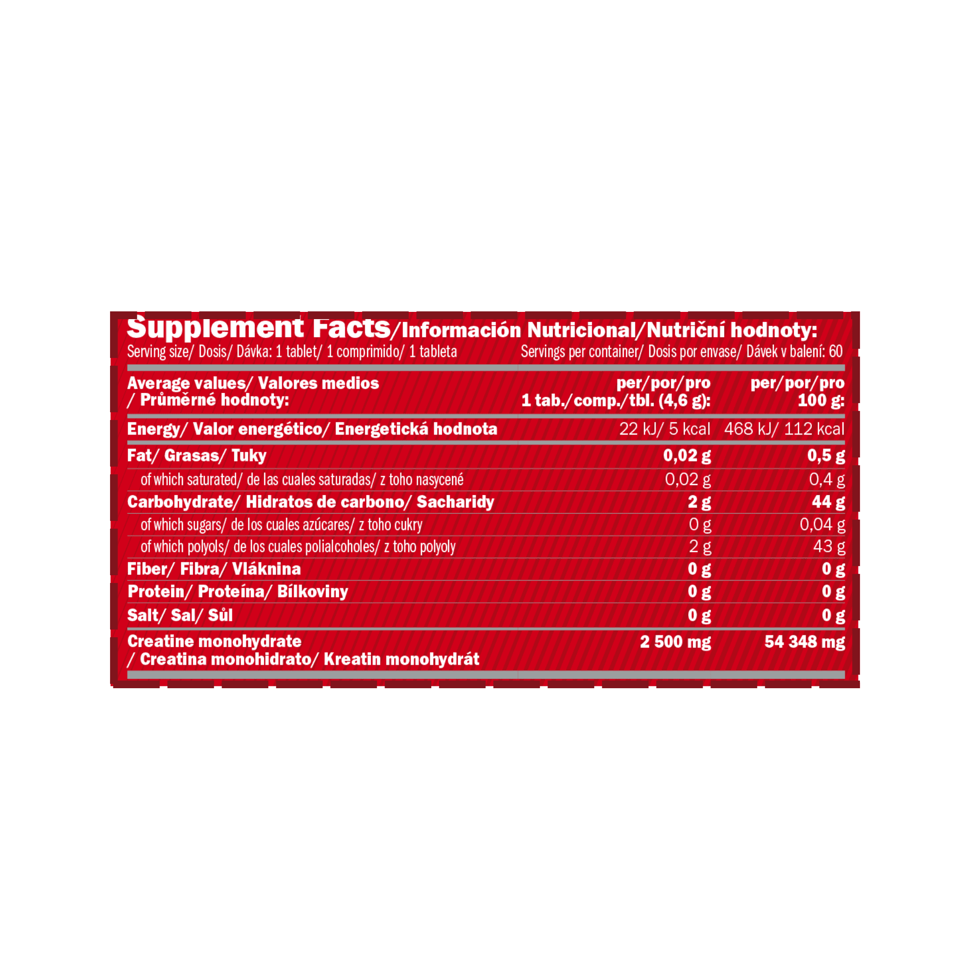 Creatina Monohidrato Masticable 60 tabl – Amix™ - Image 4