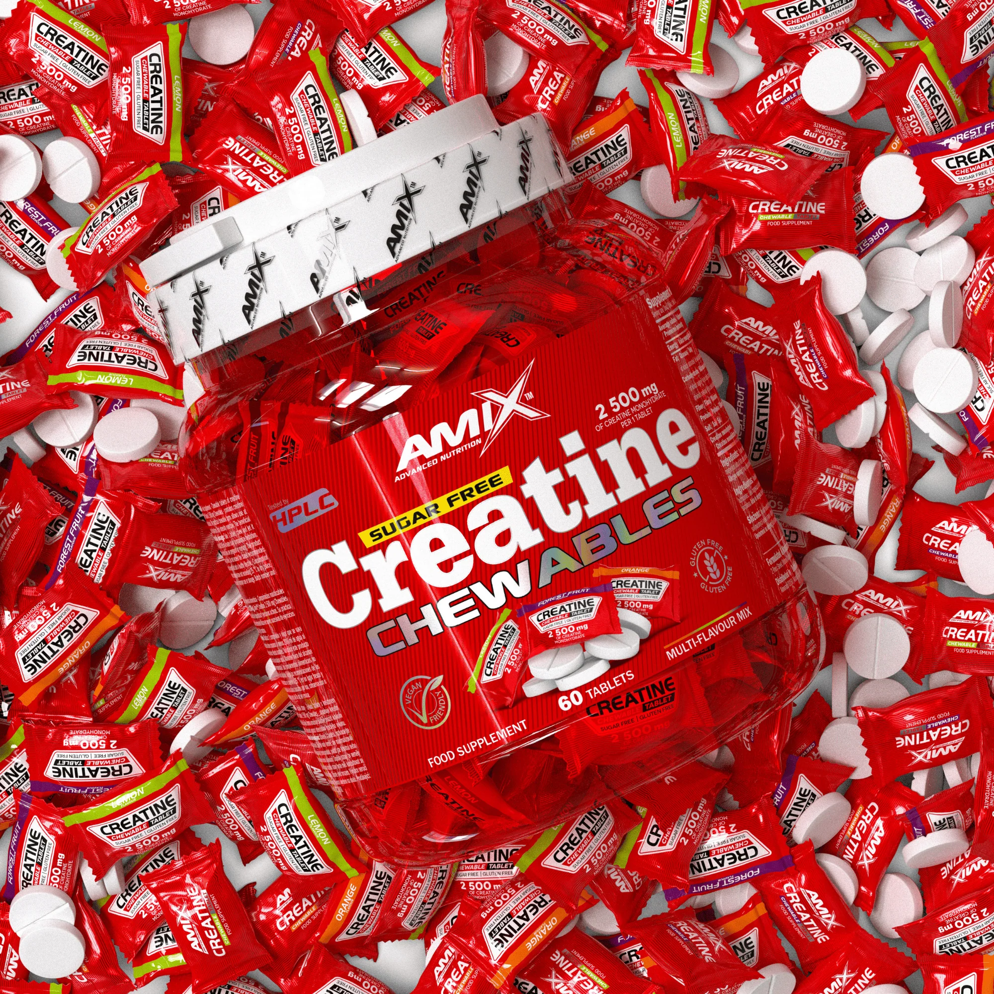 Creatina Monohidrato Masticable 60 tabl – Amix™ - Image 5
