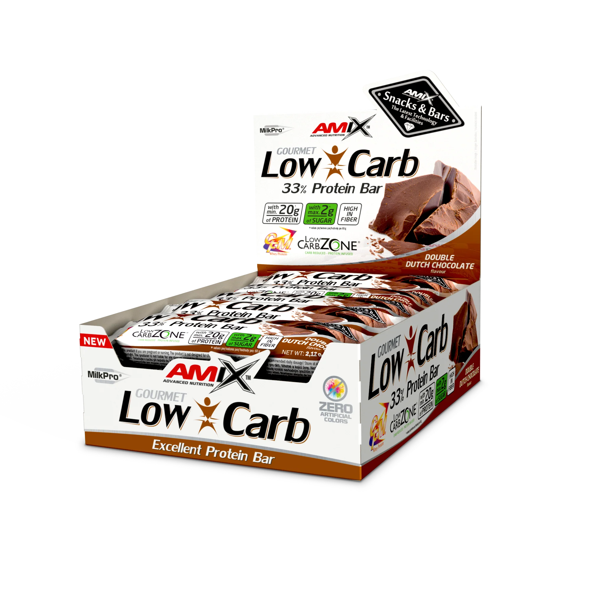 Barrita proteica Low-Carb 33% Protein Bar – Amix™ - Image 2