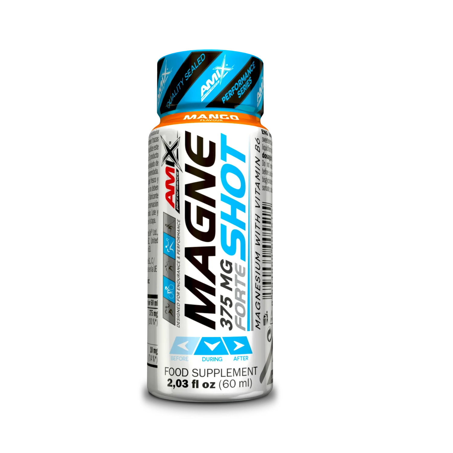 Magnesio MagneShot Forte 375mg - Amix Performance