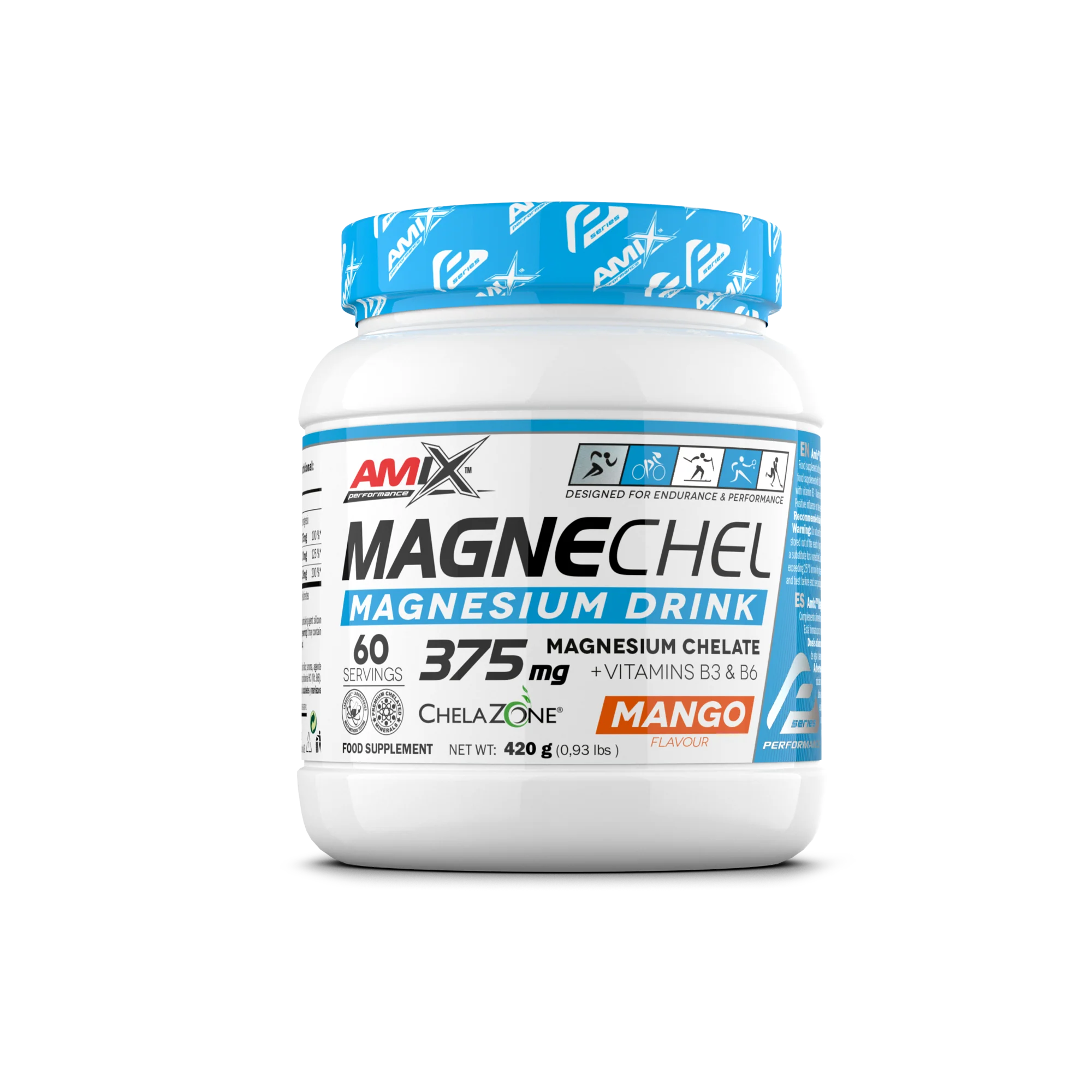 Magnesio Quelado MagneChel® Drink 420gr Mango - Amix Performance
