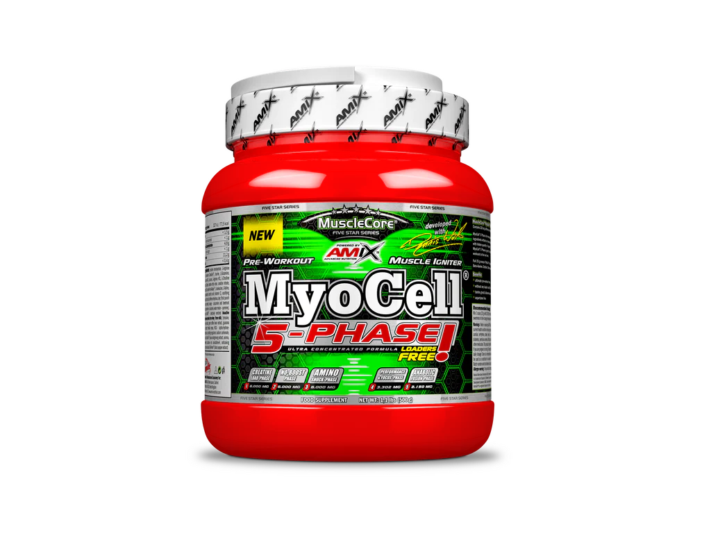 Pre-entreno Myocell 5 Phase 500 gr – Musclecore™ - Image 3