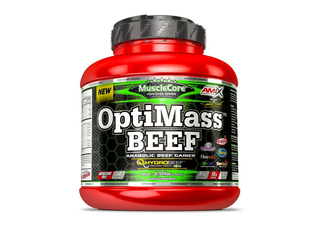 Proteína de carne Optimass Beef gainer 2,5kg - Musclecore™ - Image 4