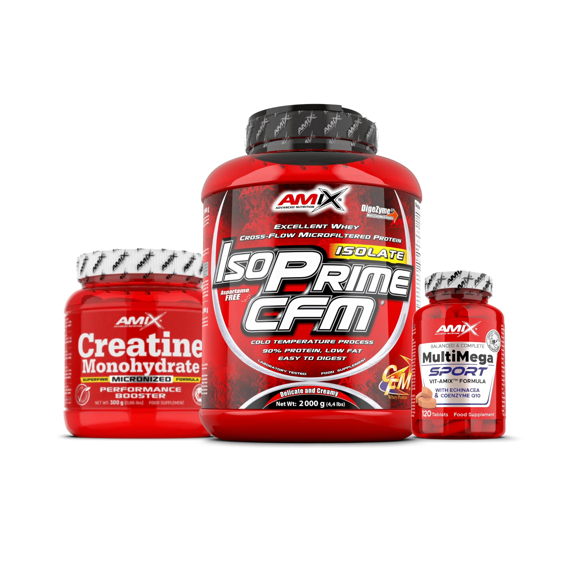 Pack Starter - Proteína Isoprime 1kg + Creatina monohidrato + Multivitamínico