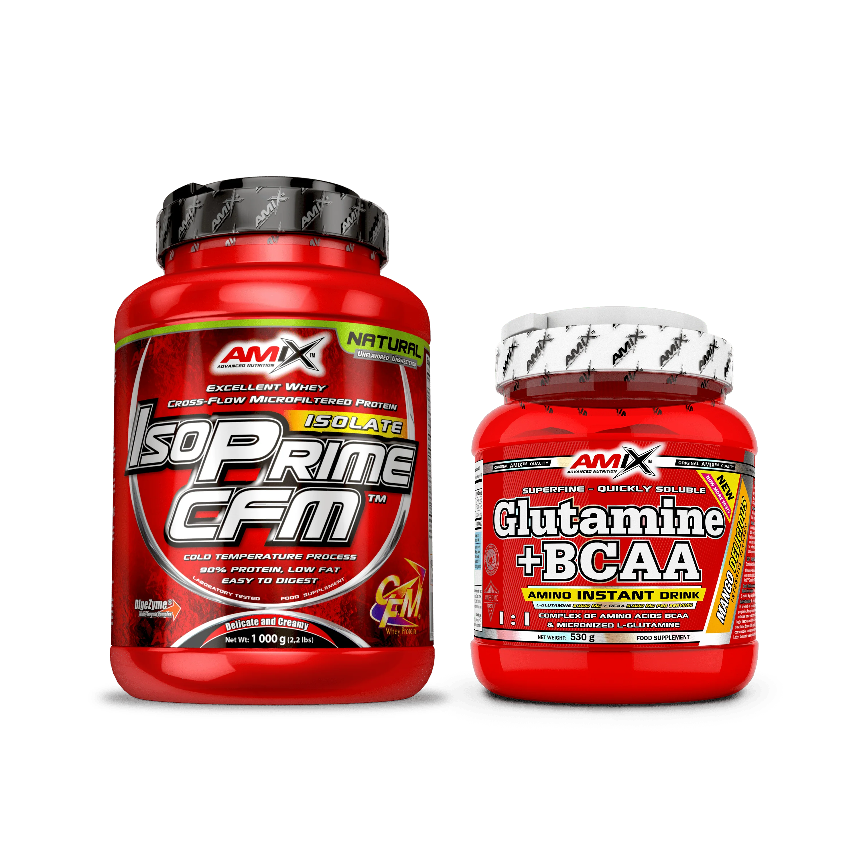 Pack Proteína IsoPrime CFM 1kg + Glutamina - BCAA