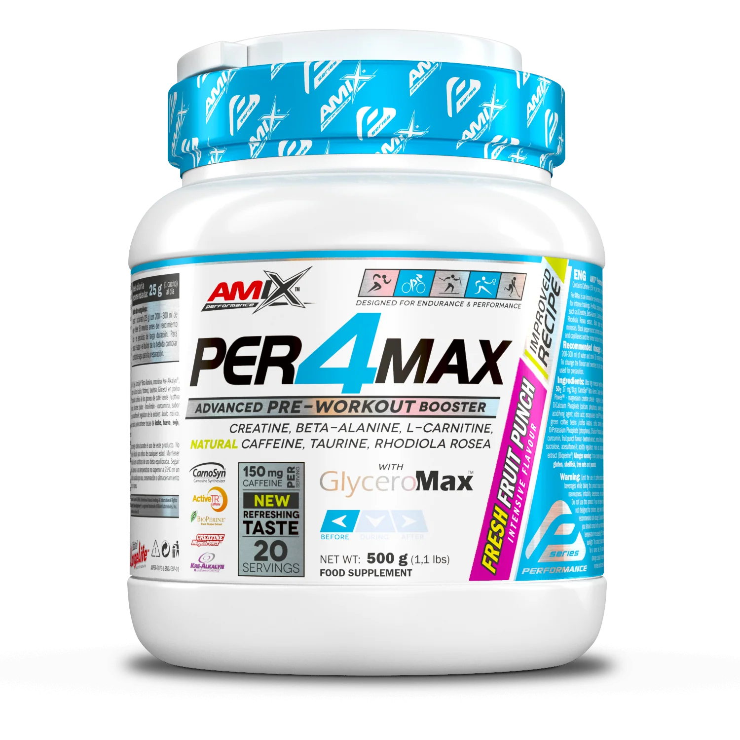 Pre-entreno Per4Max 500gr - Amix Performance