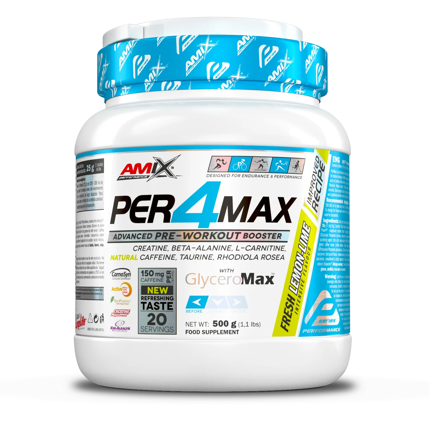 Pre-entreno Per4Max 500gr - Amix Performance - Image 2