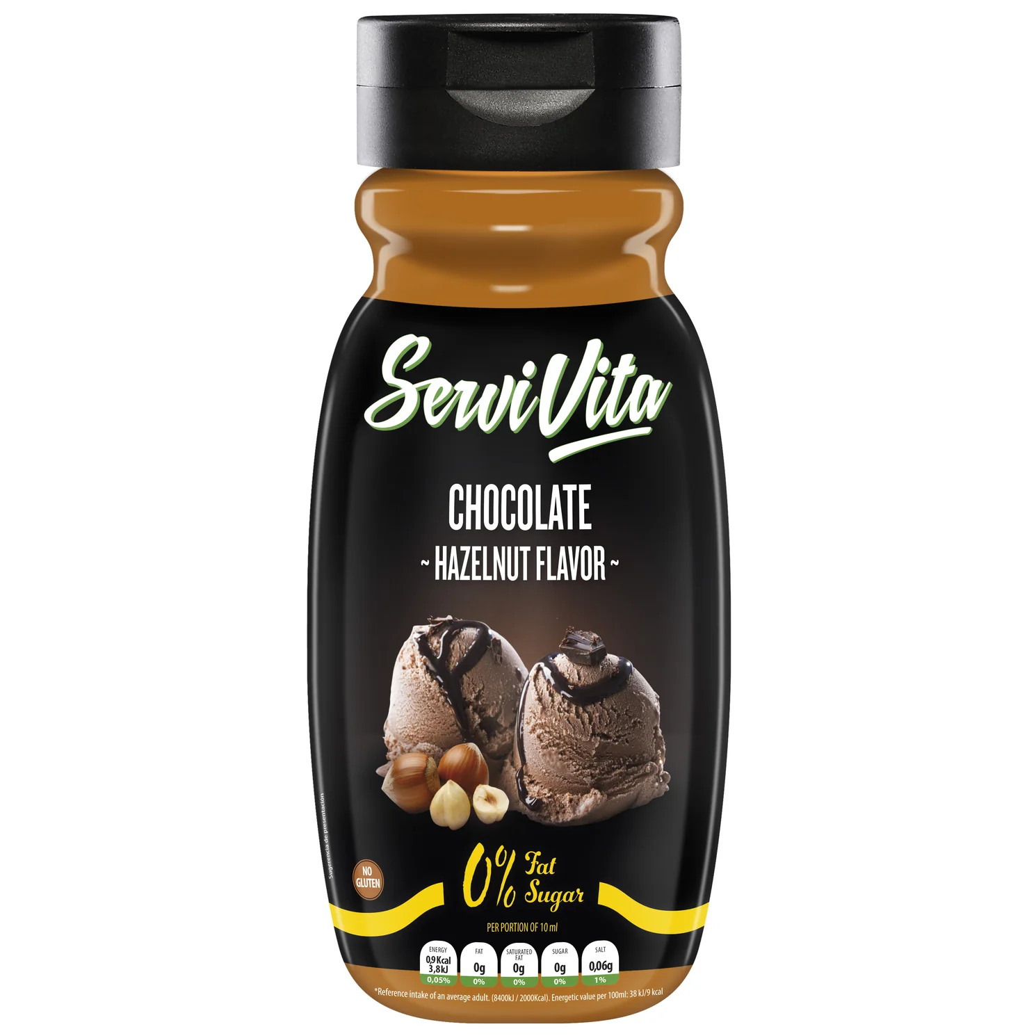SALSA ZERO 320 ML Avellana Chocolate SERVIVITA