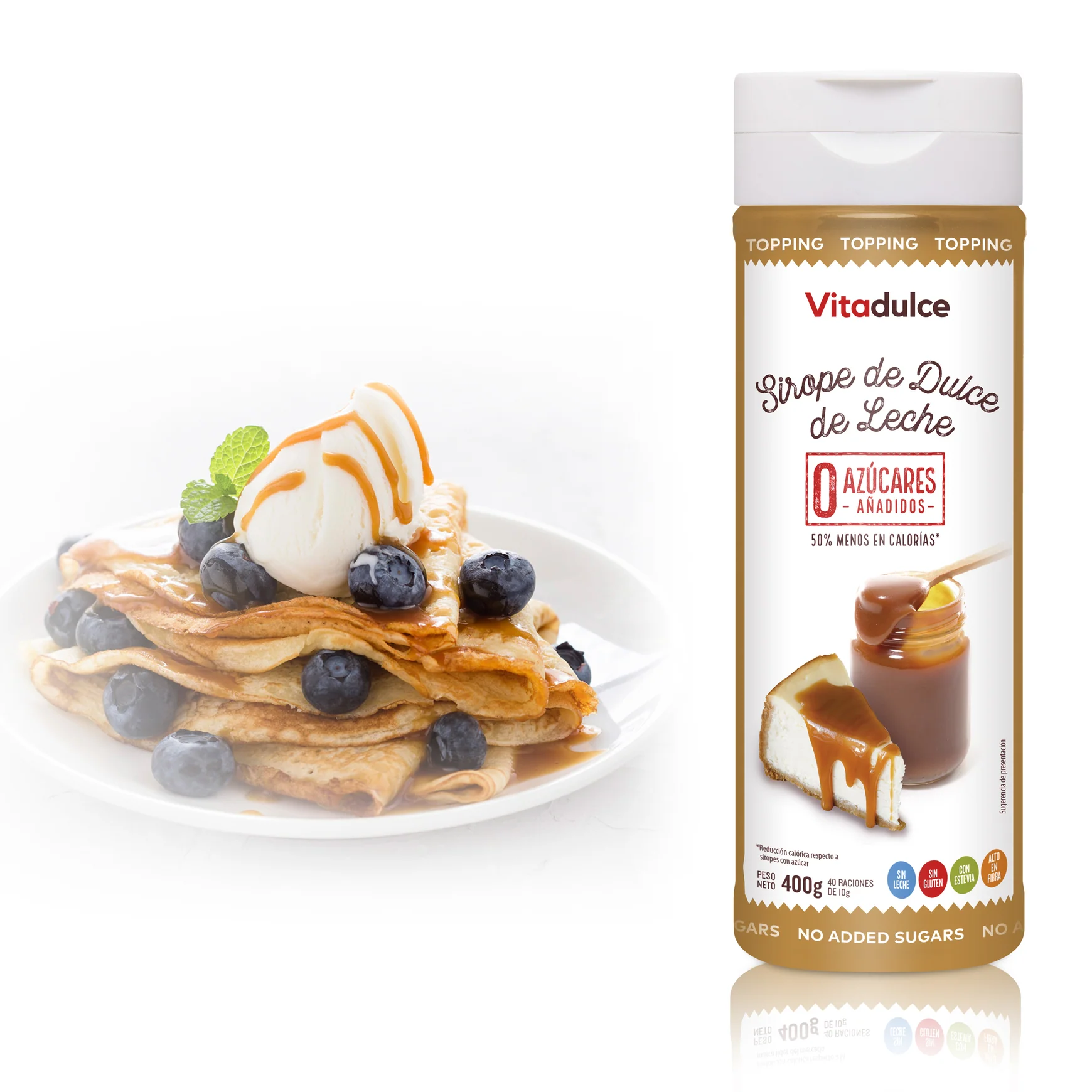 SIROPE DE DULCE DE LECHE 400 GR VITADULCE - Image 3