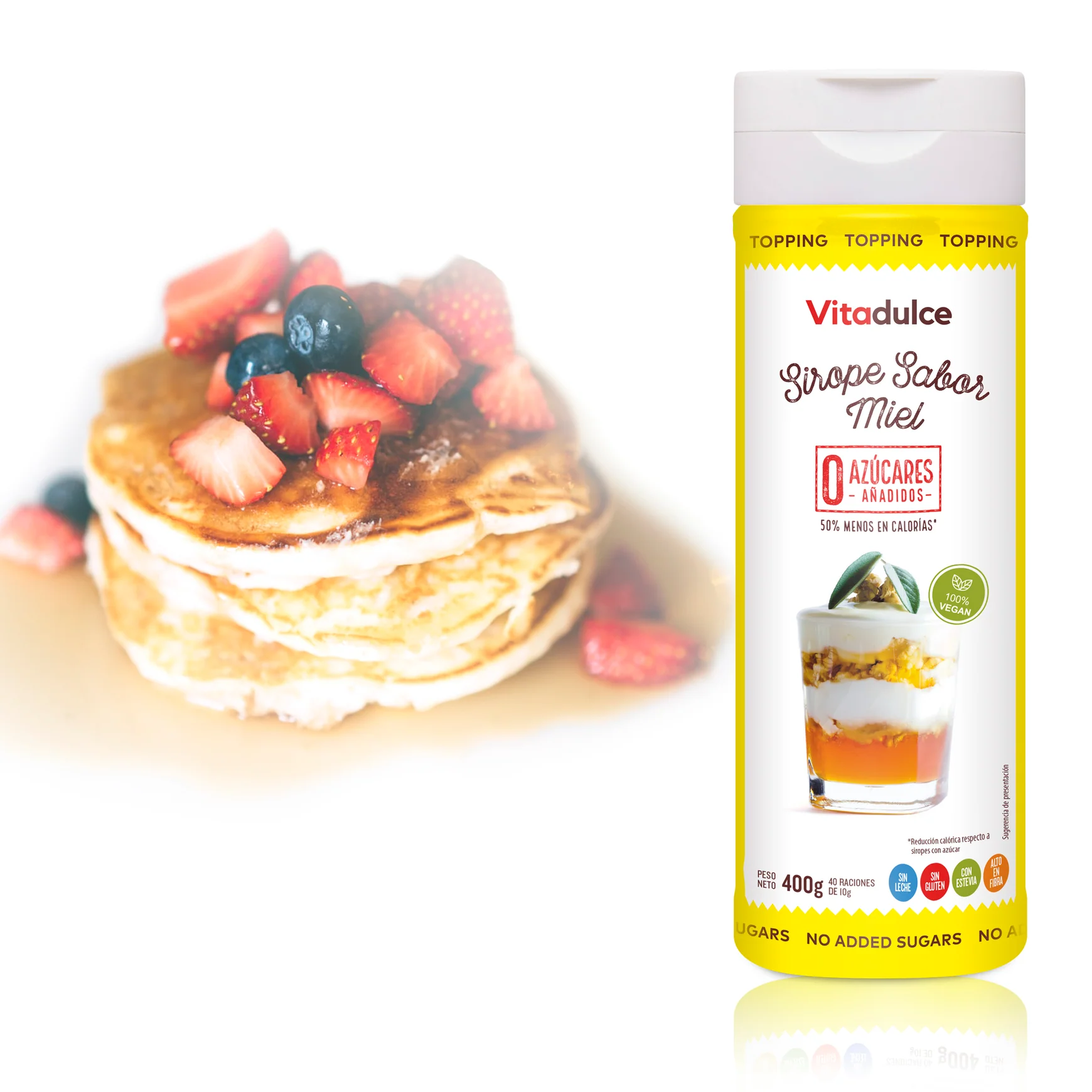 SIROPE SABOR MIEL 400 GR VITADULCE - Image 3