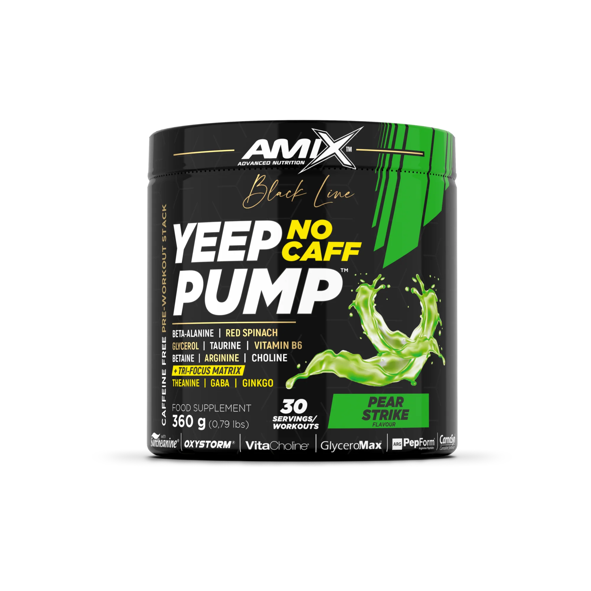 Pre-entreno Yeep Pump Sin Cafeína 360gr – Black Line - Image 2